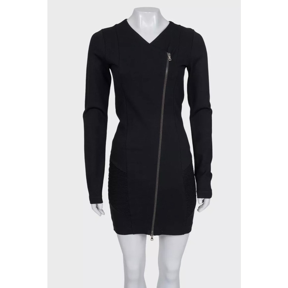 Nwot Pierre Balmain Black Bodycon Dress Eu38 M